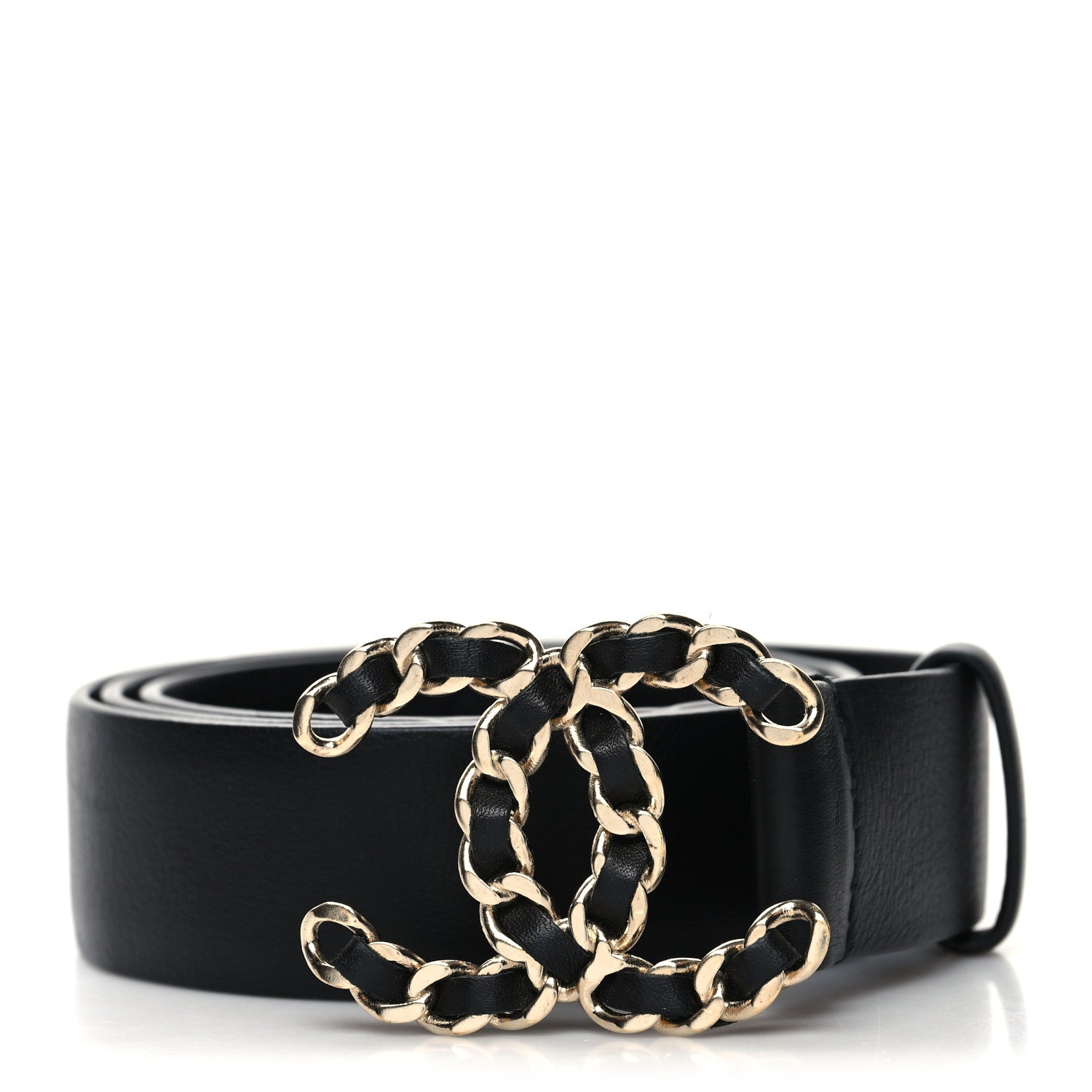 Chanel Lambskin CC Chain Belt 85/34 Black 1 of 7