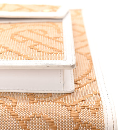 Burberry Monogram Canvas Smooth Calfskin Medium Pocket Bag White Beige 20 of 20