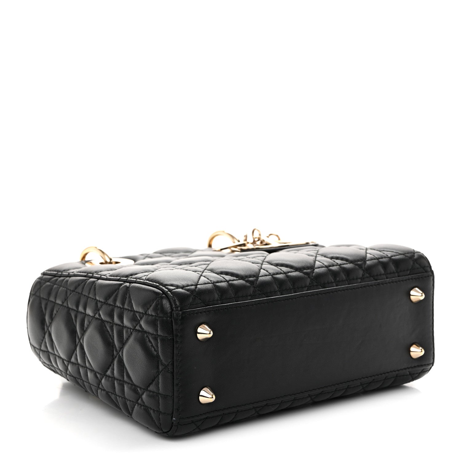 Christian Dior Lambskin Cannage Small Lucky Badges My Lady Dior Black 4 of 10