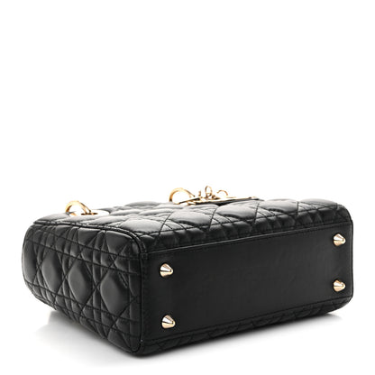 Christian Dior Lambskin Cannage Small Lucky Badges My Lady Dior Black 4 of 10