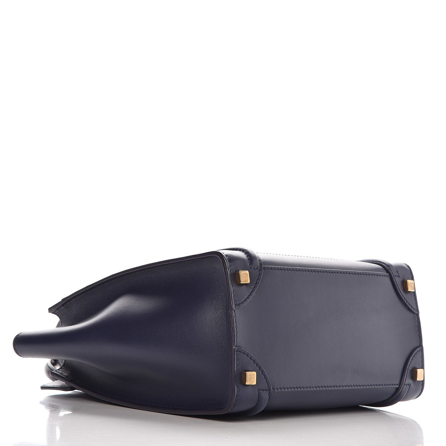 Smooth Calfskin Micro Luggage Navy Blue