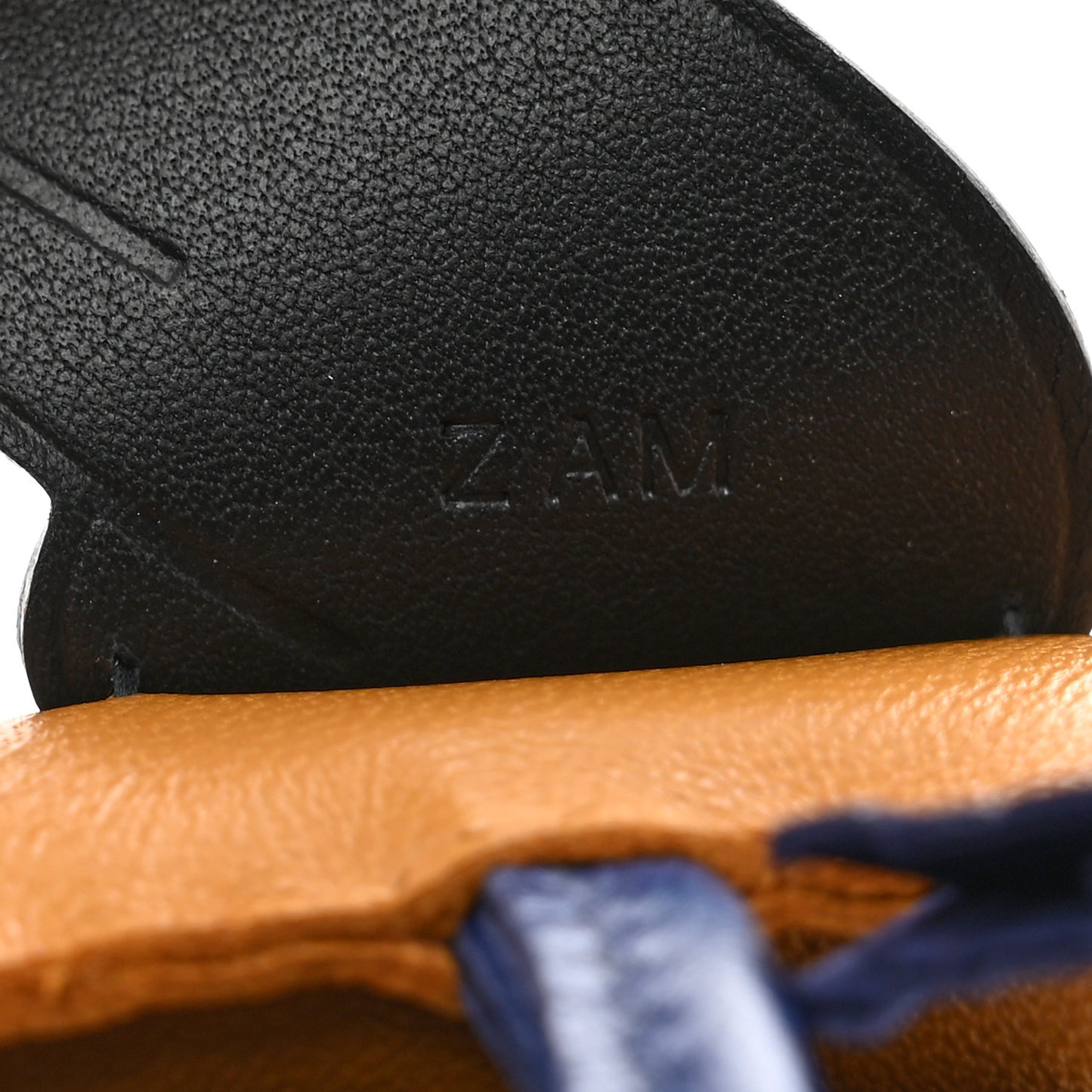 Milo Lambskin Grigri Rodeo Pegase Horse Bag Charm PM Sesame Black Bleu Saphir
