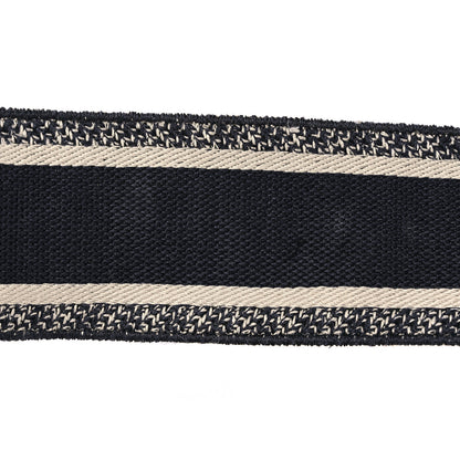 Christian Dior Canvas Embroidered Shoulder Strap Black 5 of 9