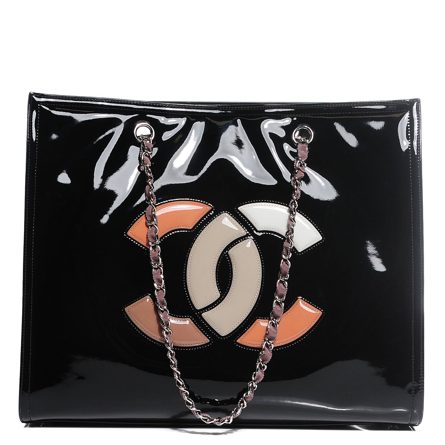 Vinyl Lipstick Tote Black