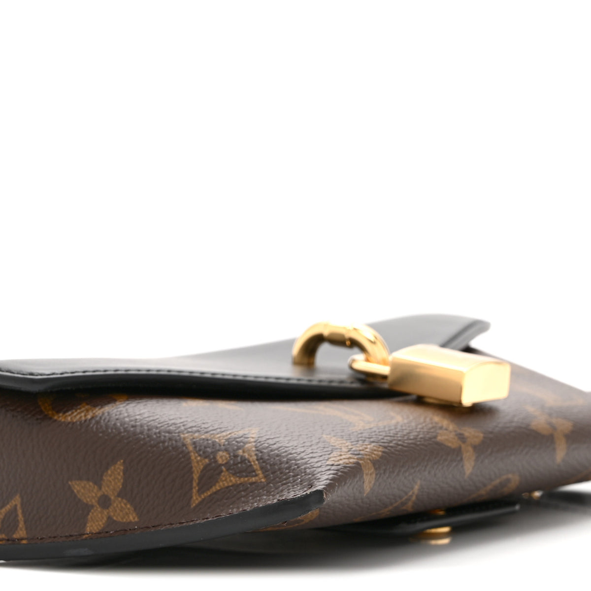 Monogram Padlock On Strap Black