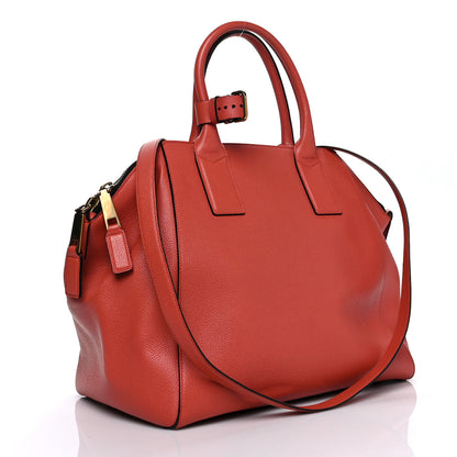 Marc Jacobs Textured Calfskin Large Incognito Satchel Orange 4 of 10