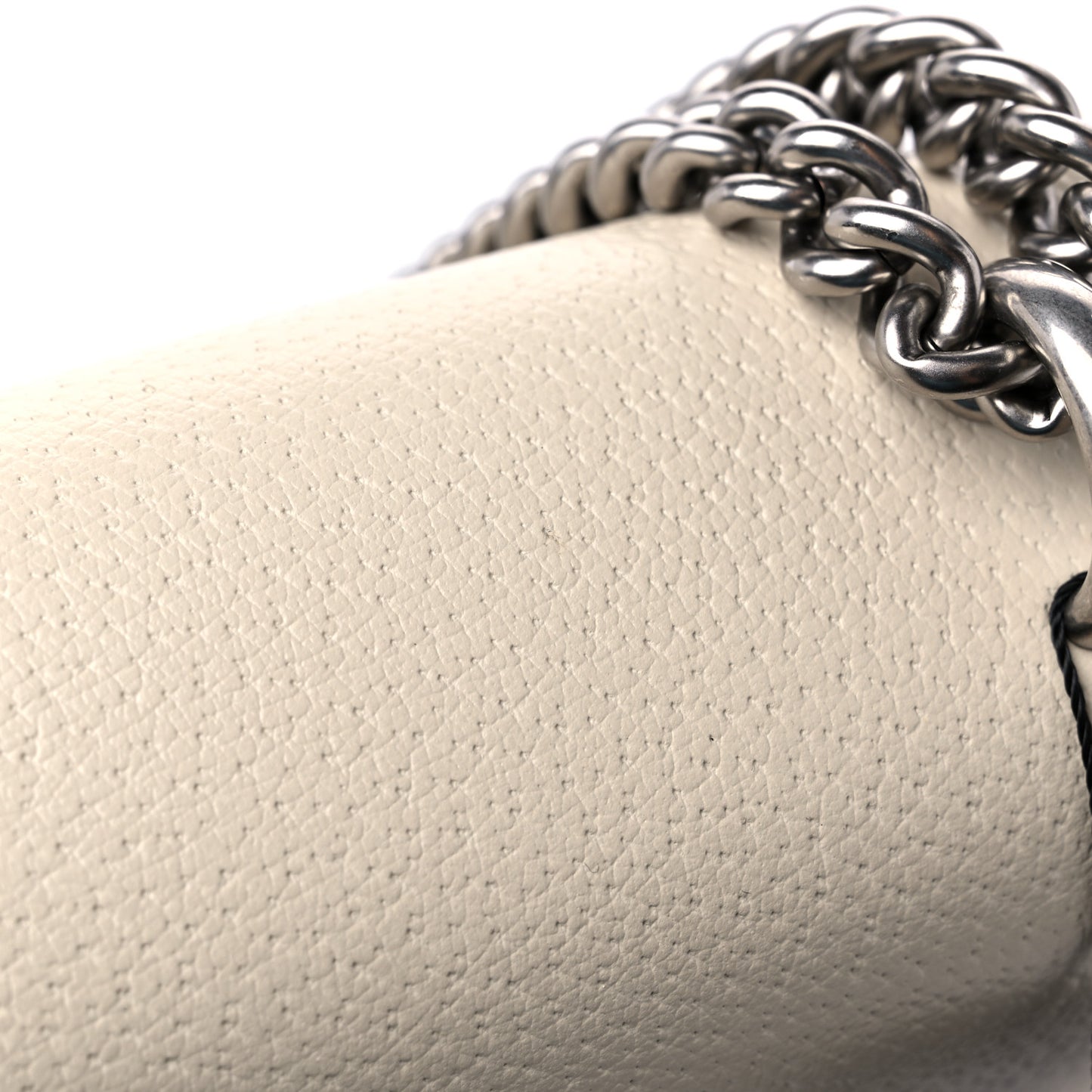 Textured Calfskin Crystal Small Dionysus Shoulder Bag Mystic White