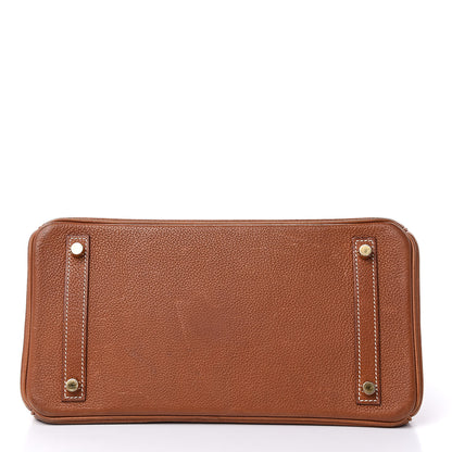 Hermes Natural Barenia Faubourg Birkin 30 Fauve 5 of 34