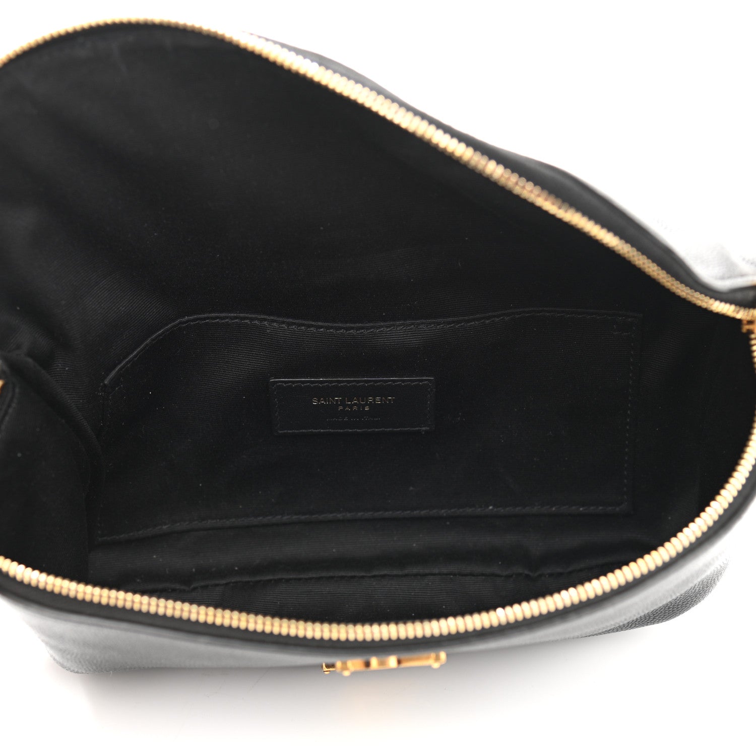 Saint Laurent Grain De Poudre Monogram Belt Bag Black 5 of 11