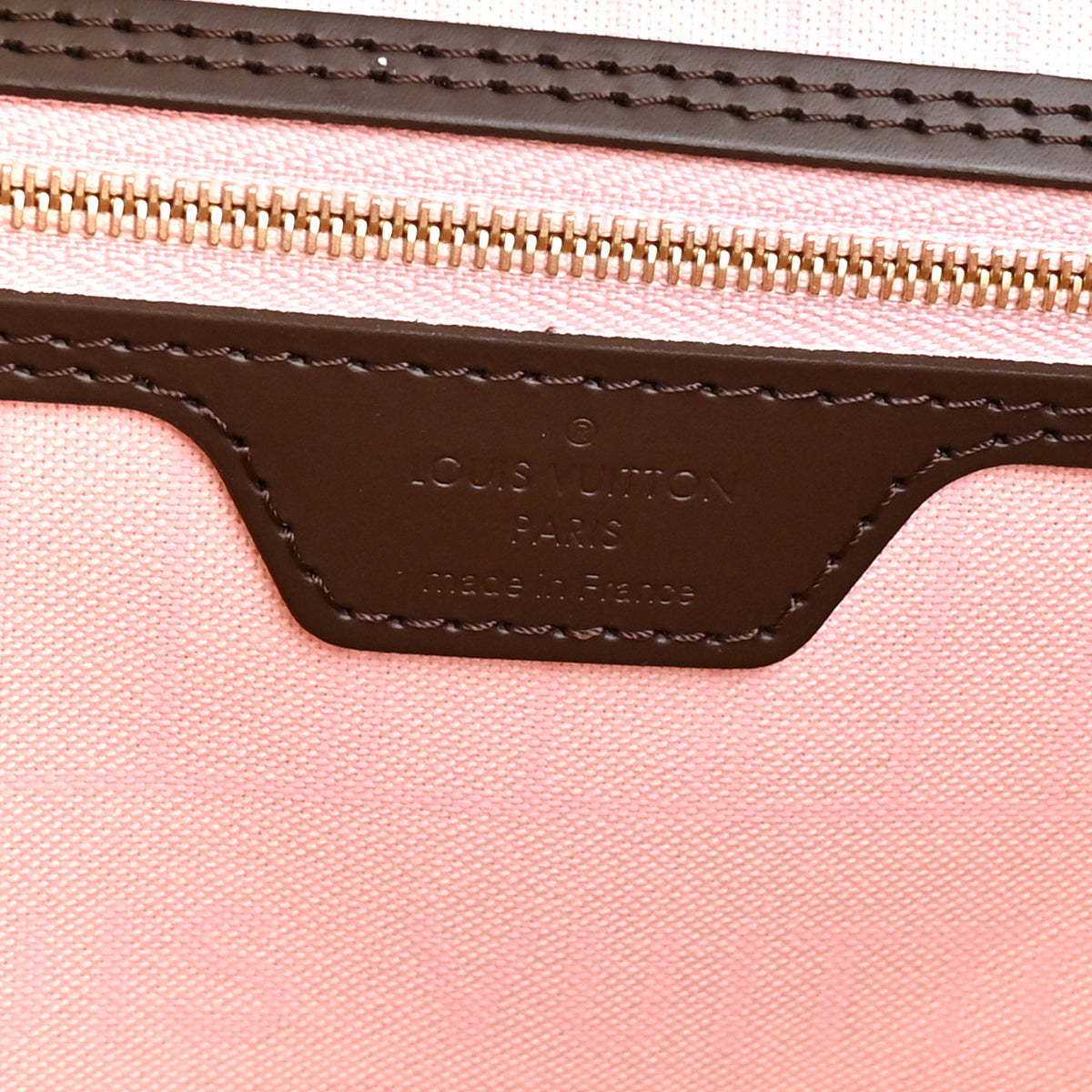 Louis Vuitton Damier Ebene Neo Neverfull MM Rose Ballerine 6 of 9