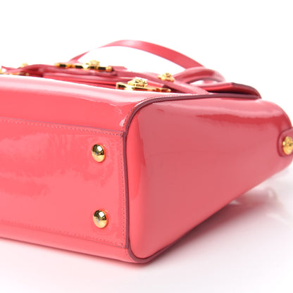 Versace Patent Small Signature Bag Pink 6 of 13