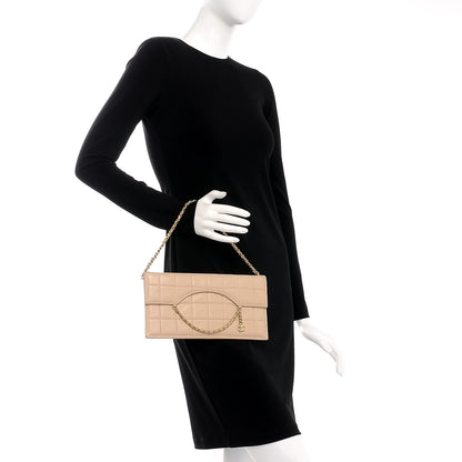 Chanel Lambskin Chocolate Bar Convertible Clutch Beige 2 of 10