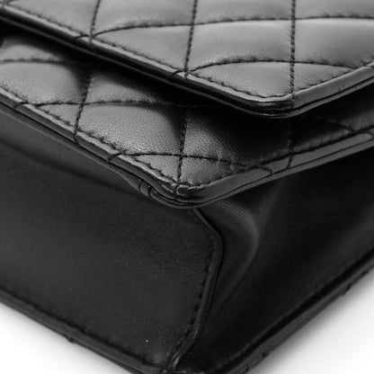 Chanel Lambskin Quilted Fantasy Pearl Flap Black 13 of 15