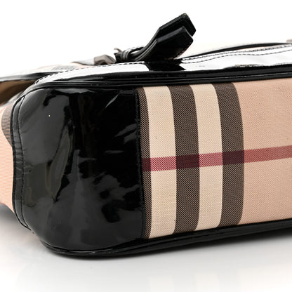 Burberry Nova Check Messenger Bag Black 9 of 17