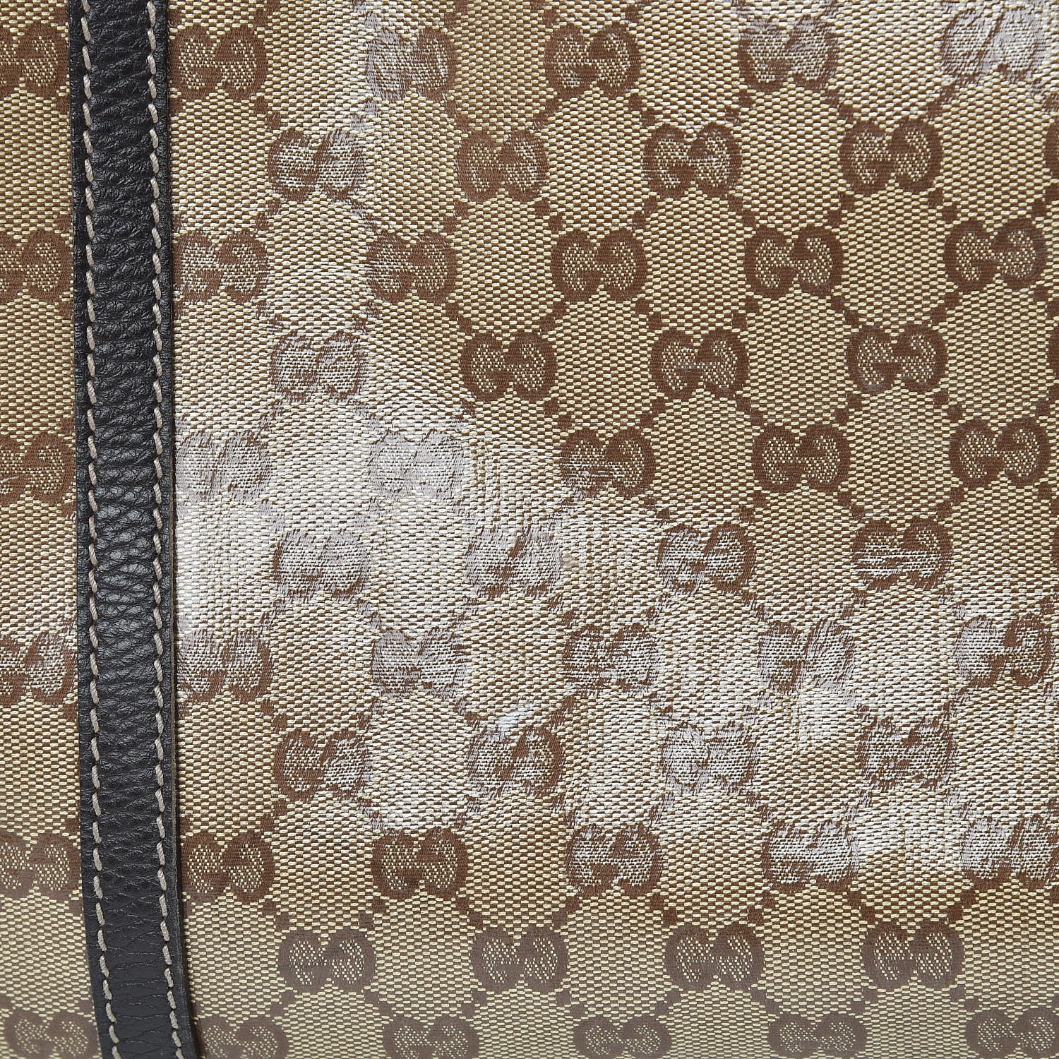 Gucci Crystal Monogram Large Joy Tote Beige Ebony Testa di Moro 19 of 26