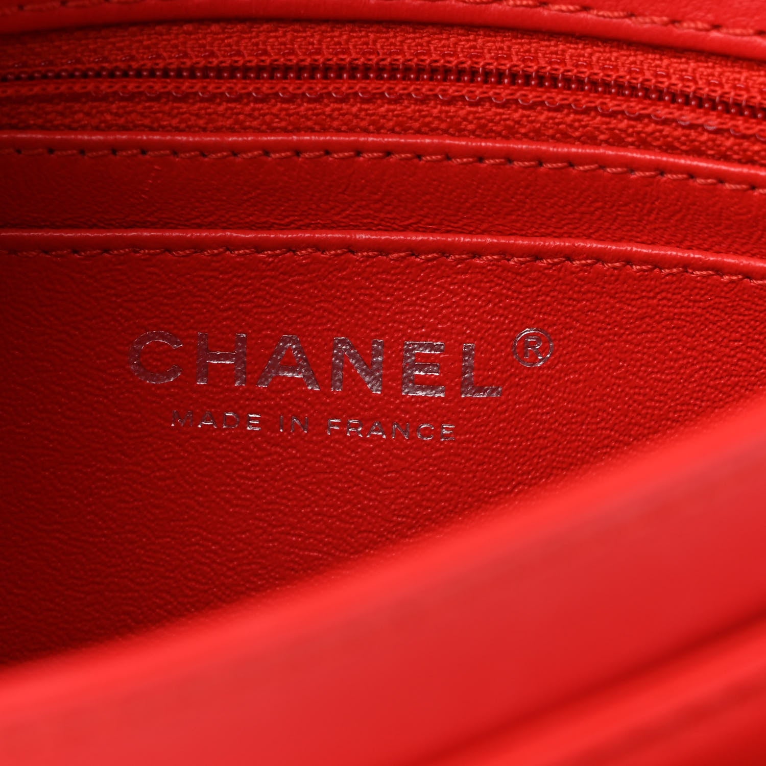 Chanel Lambskin Quilted Small Geometric Flap Red 6 of 11