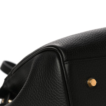 Mulberry Classic Grain Calfskin Belted Bayswater Tote Black 17 of 20