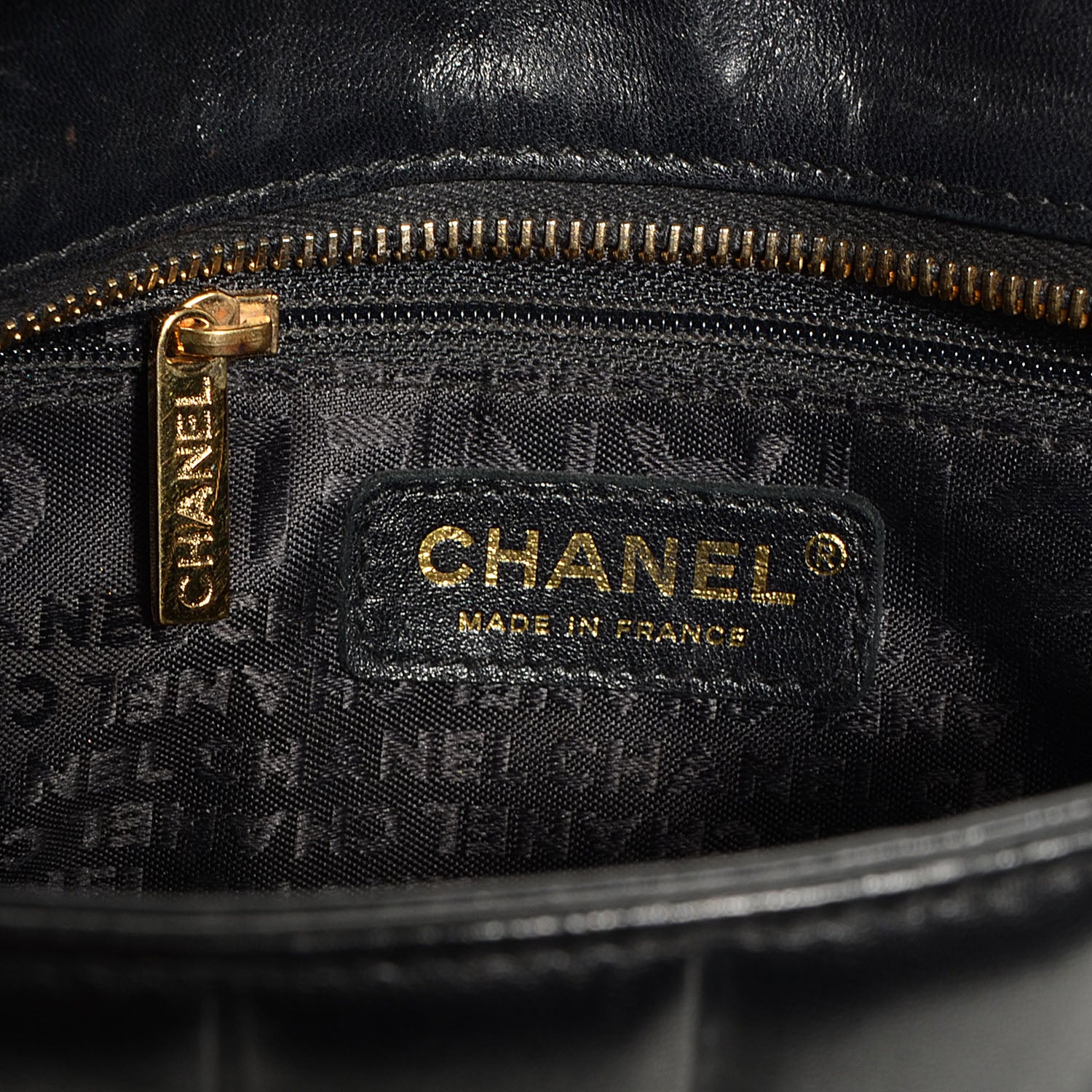 Chanel Lambskin Quilted Chocolate Bar Tote Black 6 of 7