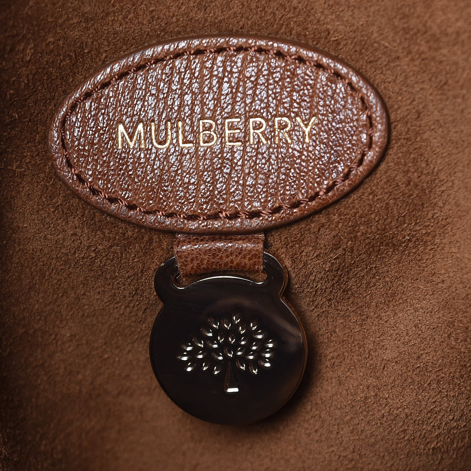 Mulberry Shiny Grained Lambskin Travel Day Oak 8 of 17