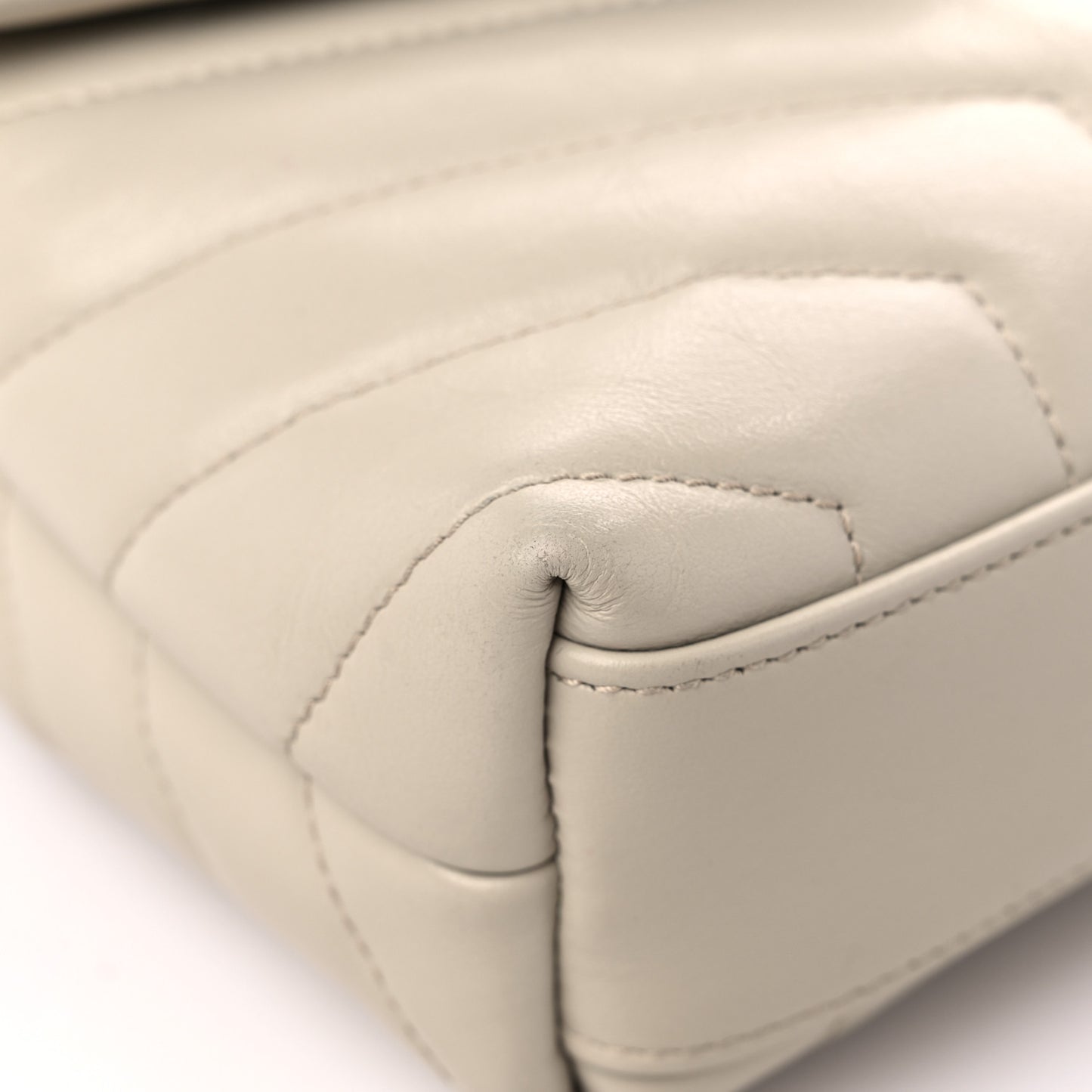 Calfskin Y Quilted Monogram Toy Loulou Crossbody Bag Crema Soft