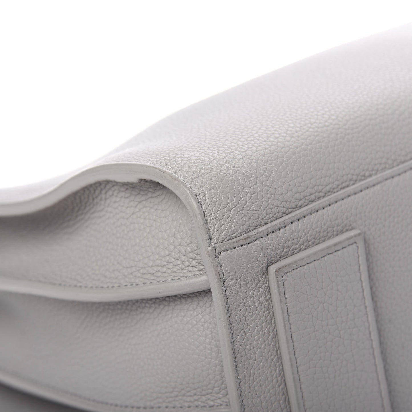 Grained Calfskin Small Supple Sac De Jour Grey