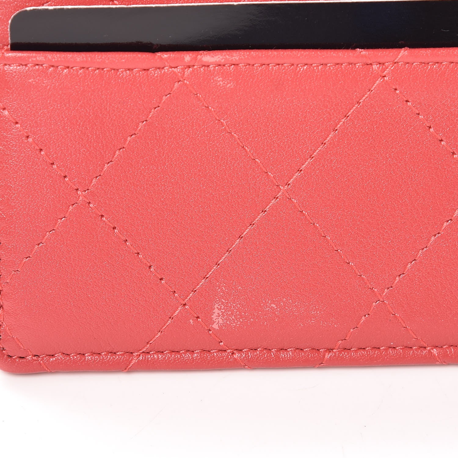 Chanel Patent Quilted Travel Wallet Rose Fonce 20 of 22