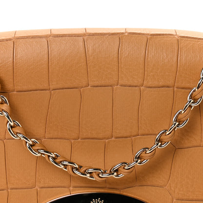 Mulberry Nappa Crocodile Embossed Small Lily Flap Camel 7 of 9