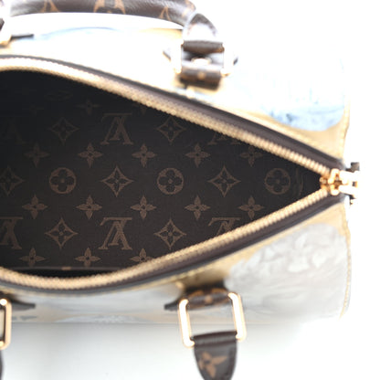 Louis Vuitton X FORNASETTI Calfskin Fornasetti Speedy Bandouliere 25 Gold 7 of 8