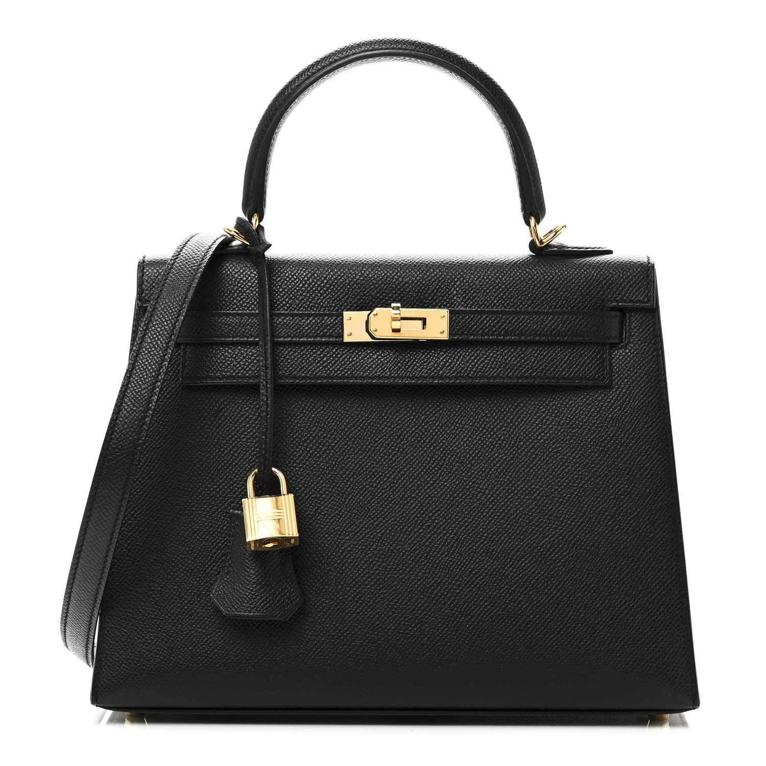 Hermes Epsom Kelly Sellier 25 Black 1 of 11
