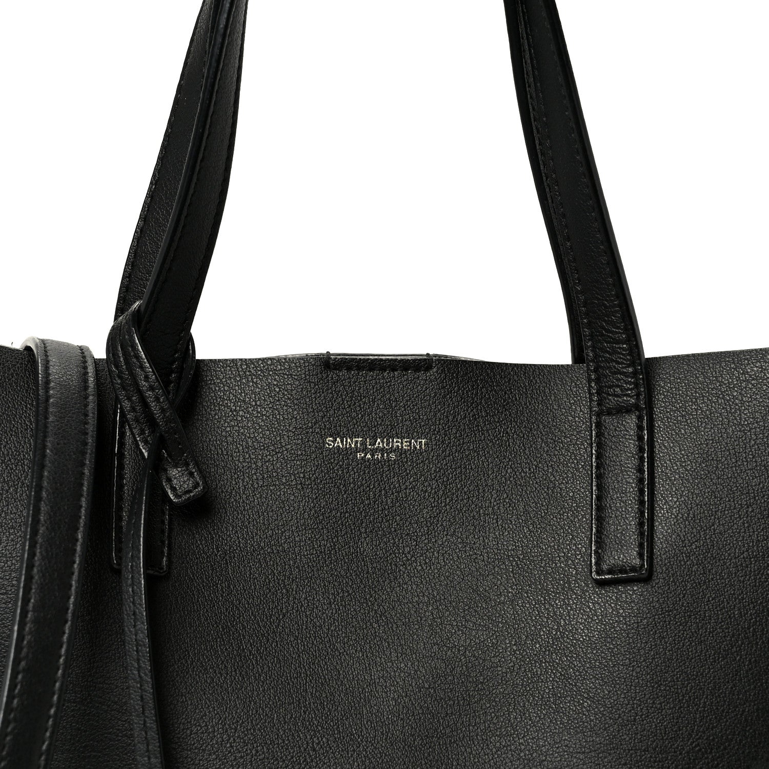 Saint Laurent Calfskin Toy Shopping Tote Black 7 of 9