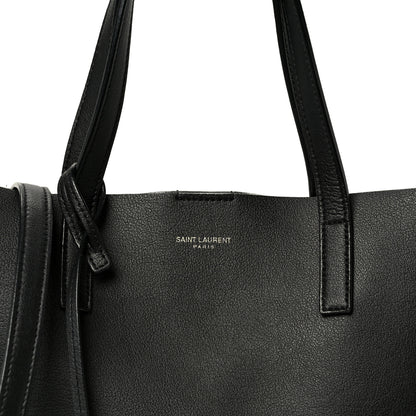 Saint Laurent Calfskin Toy Shopping Tote Black 7 of 9