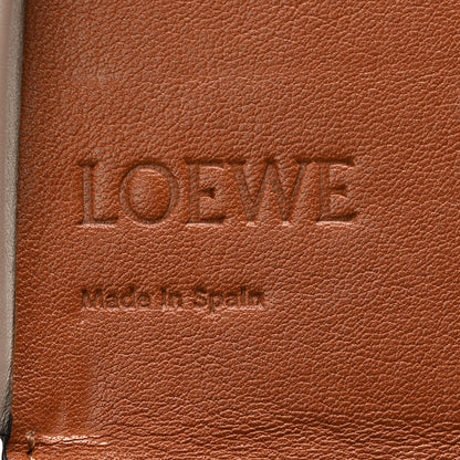 Loewe Buffed Calfskin Logo Embossed Small Heel Pouch Light Oat Tan 6 of 8