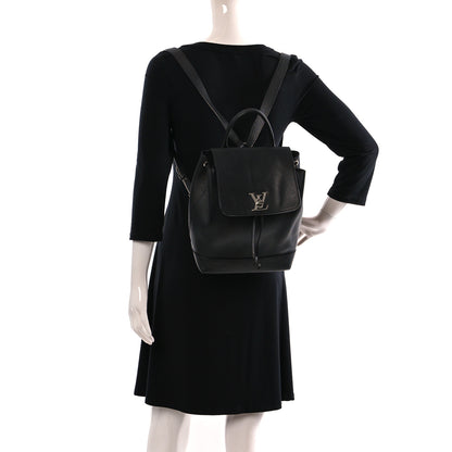 Louis Vuitton Calfskin Lockme Backpack Black 2 of 13