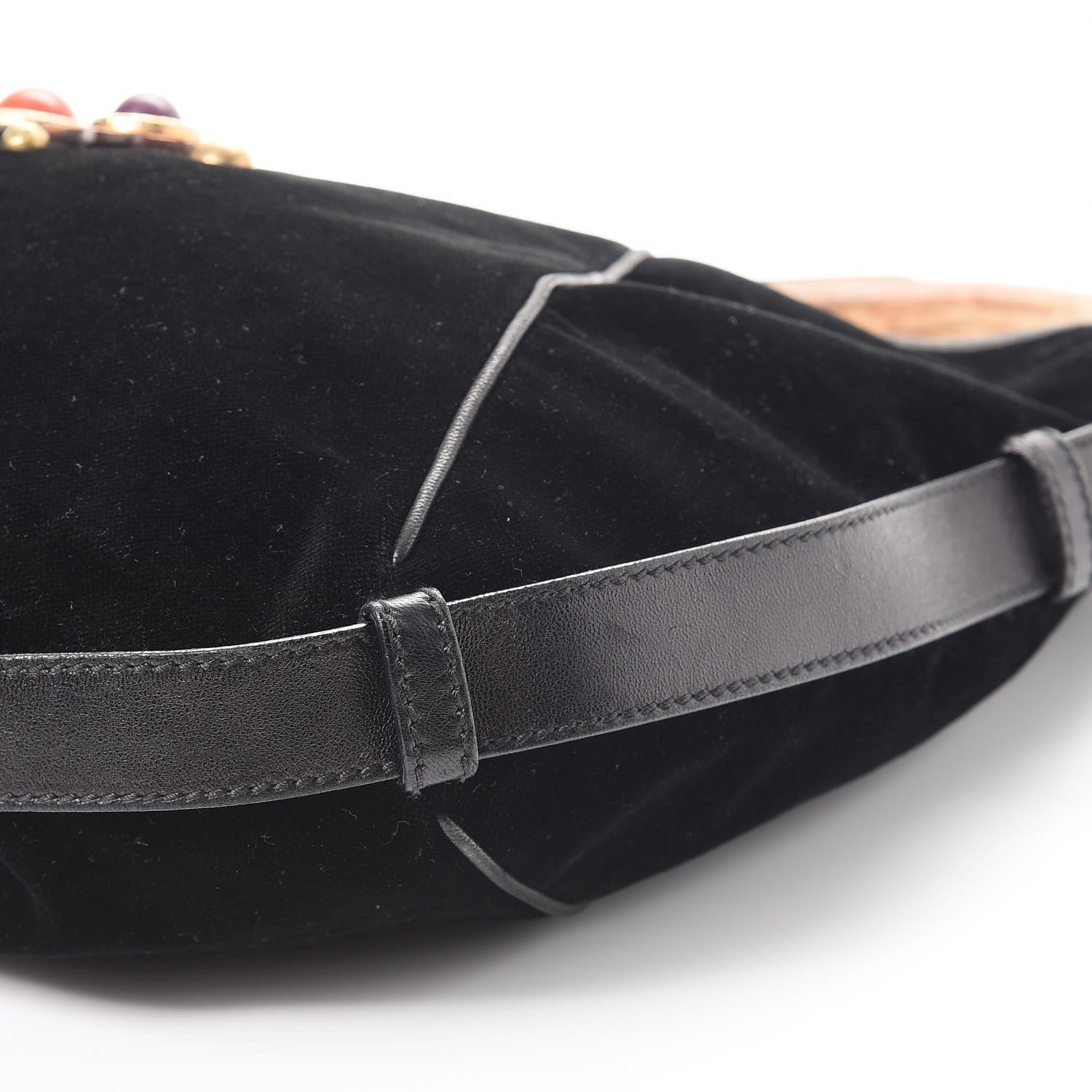 Saint Laurent Velvet Beaded Mombasa Black 17 of 17