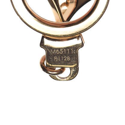 Louis Vuitton Brass Enamel Fleur De Monogram Bag Charm Chain Gold 4 of 4