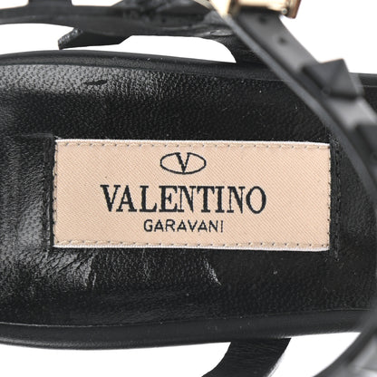 Valentino Garavani Calfskin Rockstud 60mm City Sandals 38 Black 7 of 7