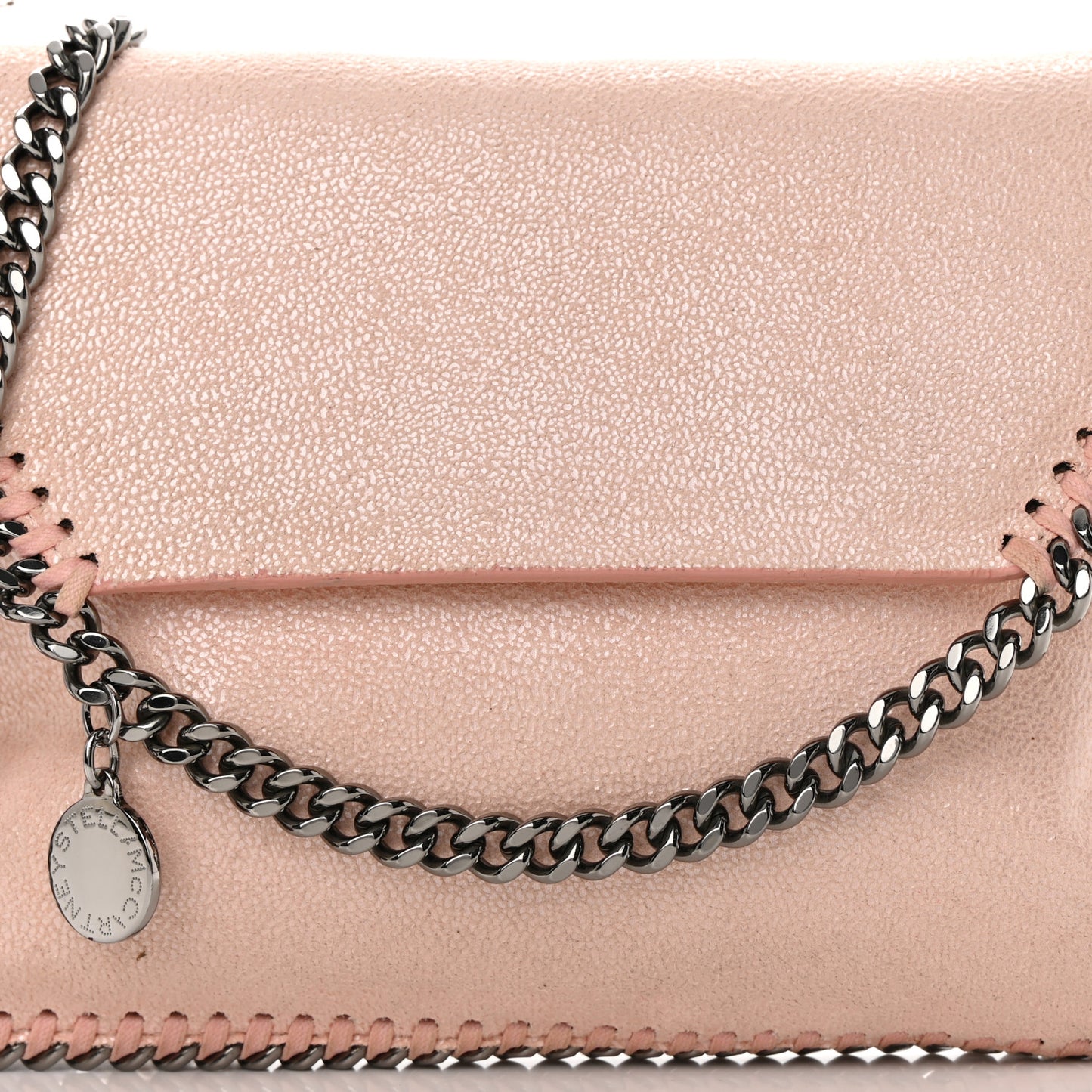 STELLA MCCARTNEY Shaggy Deer Mini Falabella Crossbody Bag Powder