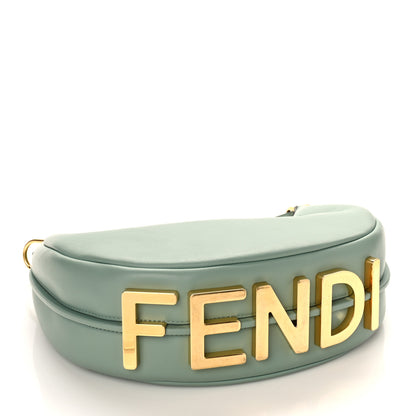 Fendi Vitello Grace Matte Small Fendigraphy Hobo Bag Menta 4 of 8