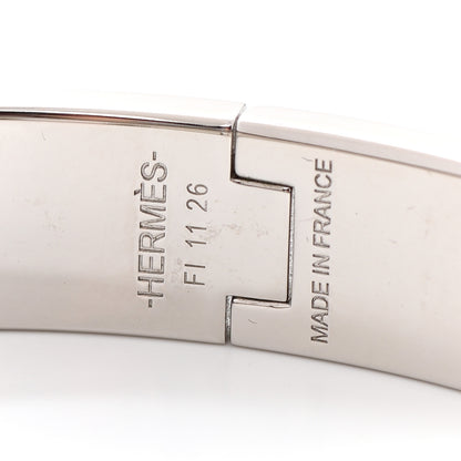 Hermes Enamel Narrow Clic Clac H Bracelet PM White 4 of 5