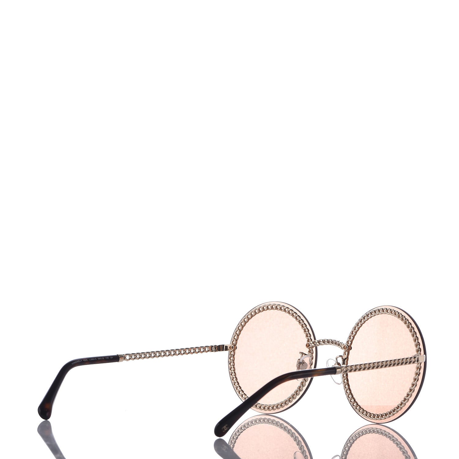 Chanel Chain Round Sunglasses 4245 Light Brown 5 of 7