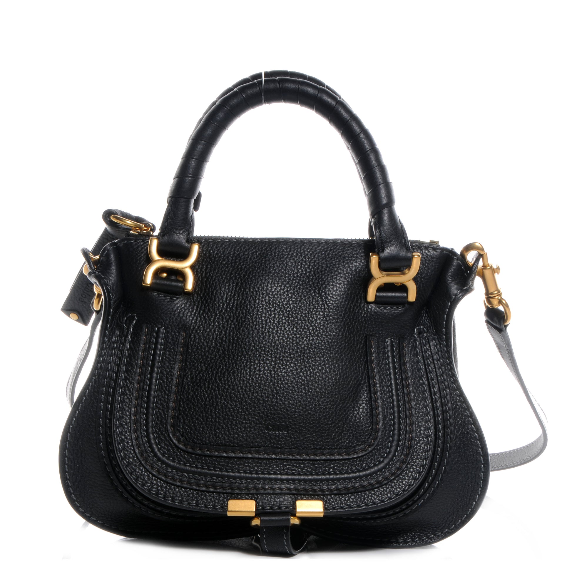 Chloe Calfskin Mini Marcie Satchel Black 1 of 9