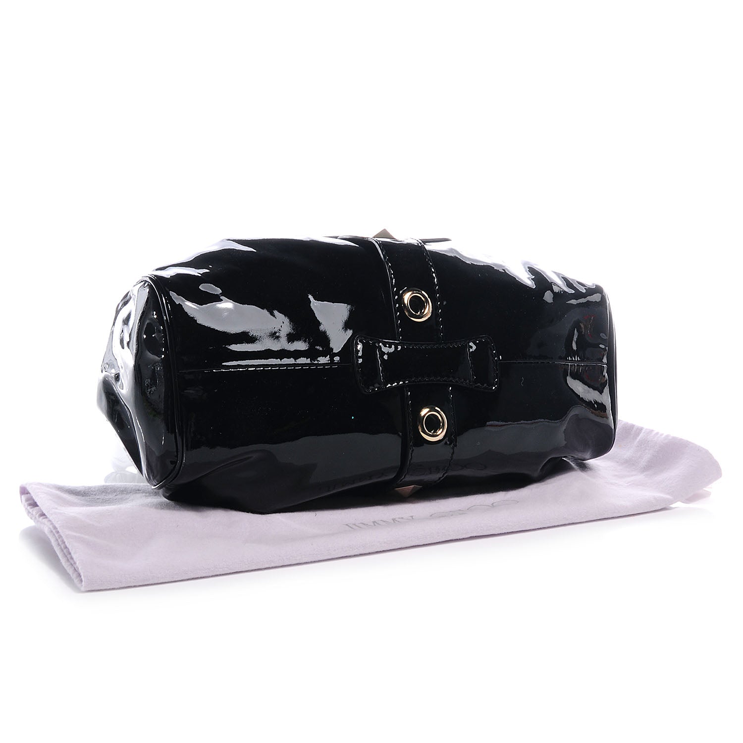 Jimmy Choo Patent Leather Riki Tote Black 4 of 7