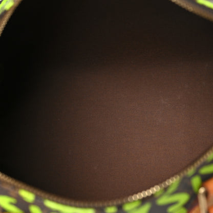 Louis Vuitton Monogram Graffiti Speedy 30 Green 5 of 12