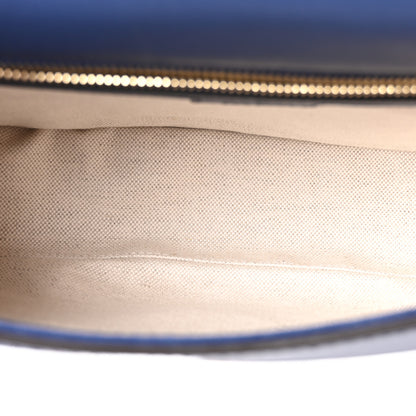 Gucci Roxy Calfskin Medium Blondie Top Handle Bag Blue Agata 5 of 9