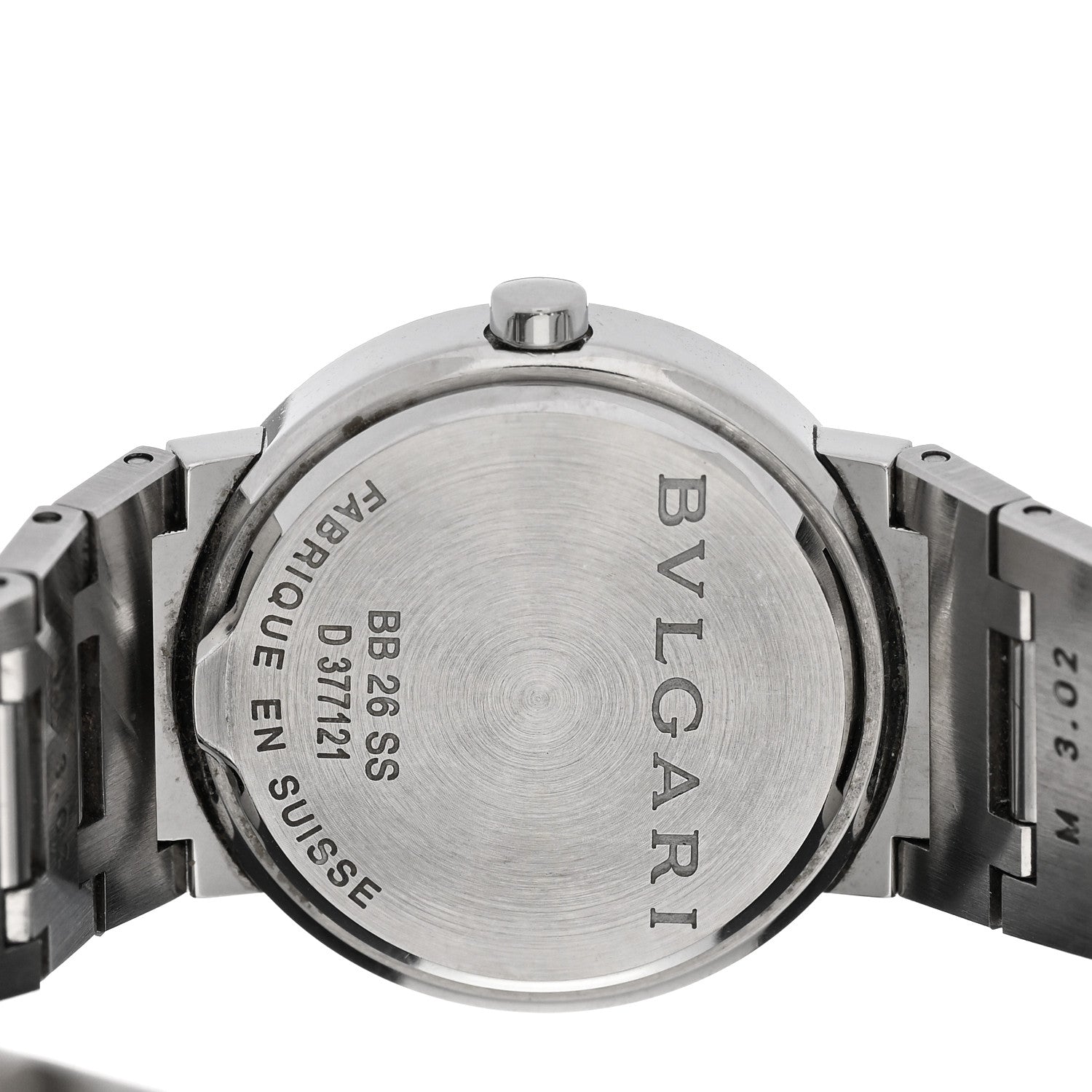 Bulgari Stainless Steel Diamond 26mm Quartz Watch Black 4 of 4