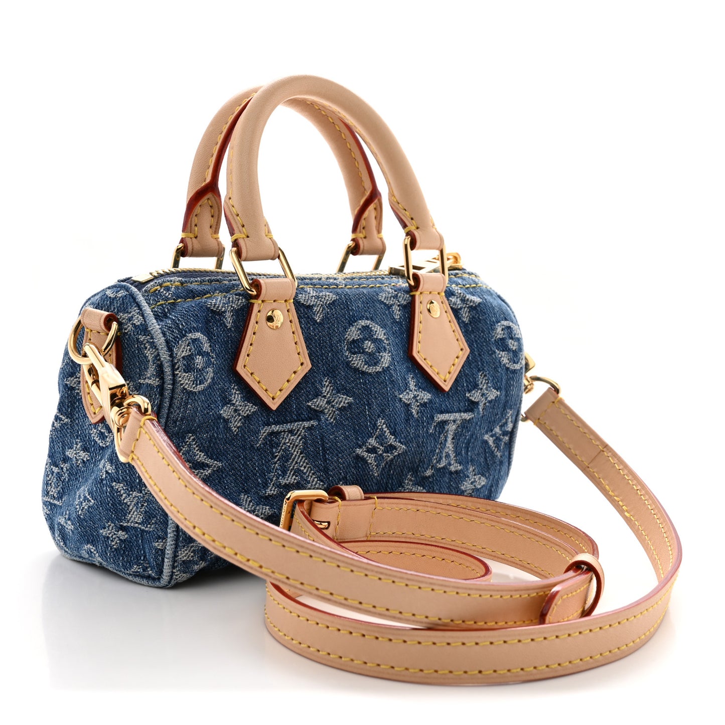 Monogram Denim Nano Speedy Blue