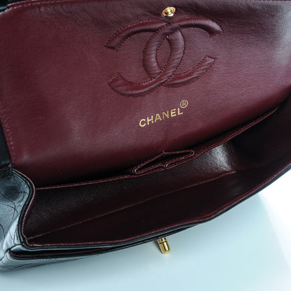 Chanel Lambskin Quilted Medium Double Flap Black 6 of 11