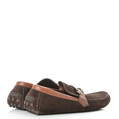 Louis Vuitton Suede Hockenheim Loafers 7 Brown 4 of 10