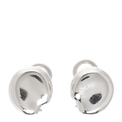 Tiffany Sterling Silver Elsa Peretti Nugget Clip-On Earrings 1 of 4