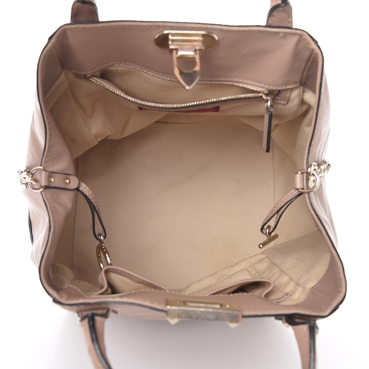 Calfskin Rockstud New Dome Bucket Tote Poudre